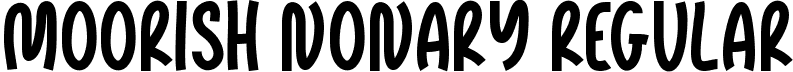 Moorish Nonary Regular font - Moorish Nonary.otf