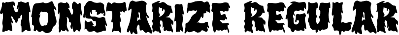 MONSTARIZE Regular font - MONSTARIZE.ttf