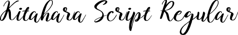 Kitahara Script Regular font - KitaharaScript.otf