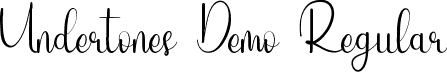 Undertones Demo Regular font - UndertonesDemoRegular.ttf