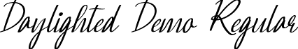 Daylighted Demo Regular font - DaylightedDemoRegular.ttf