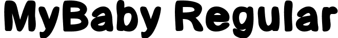 MyBaby Regular font - MyBaby.otf