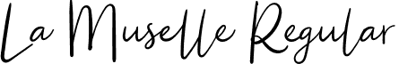 La Muselle Regular font - La Muselle.otf