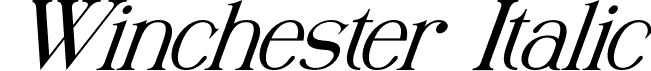 Winchester Italic font - Winchester italic.otf