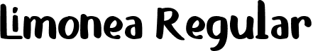 Limonea Regular font - Limonea.otf.otf