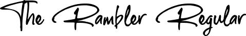 The Rambler Regular font - The Rambler.otf