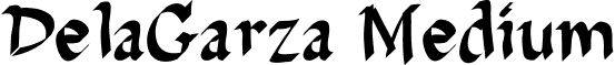 DelaGarza Medium font - DelaGarza.ttf