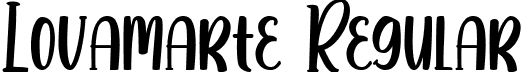 Lovamarte Regular font - Lovamarte.otf