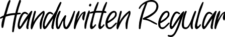 Handwritten Regular font - Handwritten.otf