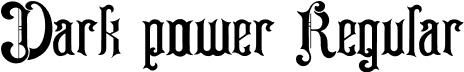 Dark power Regular font - Dark power.otf