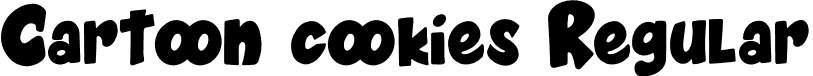 Cartoon cookies Regular font - Cartoon cookies.otf