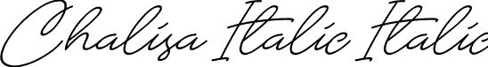 Chalisa Italic Italic font - Chalisa Italic.ttf