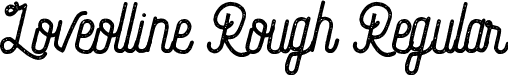 Loveolline Rough Regular font - LoveollineRough.ttf