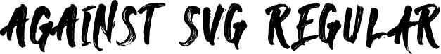 Against SVG Regular font - AgainstSVG.otf