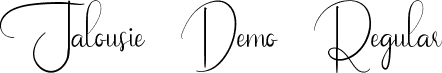 Jalousie Demo Regular font - JalousieDemoRegular.ttf