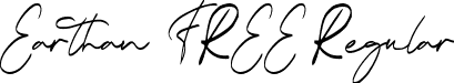 Earthan FREE Regular font - Earthan FREE.ttf