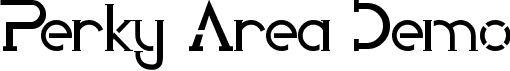 Perky Area Demo font - PerkyAreaDemoRegular.ttf