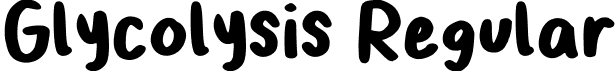 Glycolysis Regular font - Glycolysis-Regular.ttf