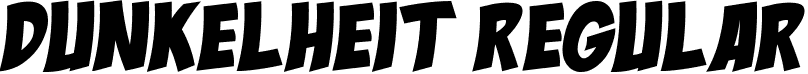 Dunkelheit Regular font - Dunkelheit.otf