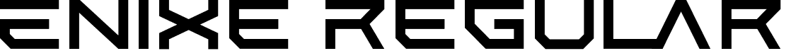 Enixe Regular font - Enixe.otf