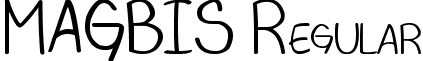 MAGBIS Regular font - MAGBIS.ttf