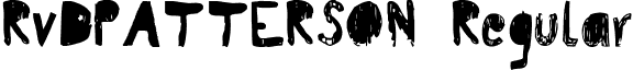 RvDPATTERSON Regular font - RvD_PATTERSON.ttf