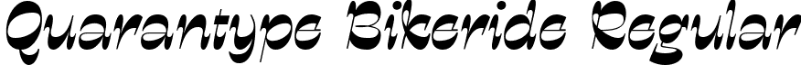 Quarantype Bikeride Regular font - Bikeride.ttf