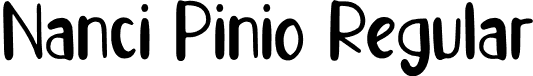 Nanci Pinio Regular font - Nanci Pinio.otf