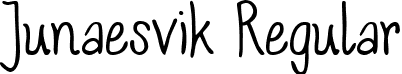 Junaesvik Regular font - Junaesvik.ttf