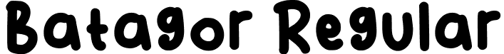 Batagor Regular font - Batagor-Regular.ttf