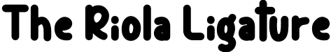 The Riola Ligature font - TheRiolaLigature-ALJoM.otf