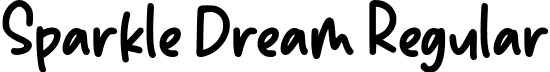 Sparkle Dream Regular font - SparkleDream-JRW9x.ttf