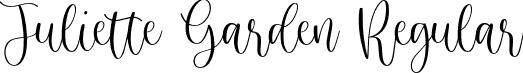 Juliette Garden Regular font - JulietteGarden-owXD4.ttf