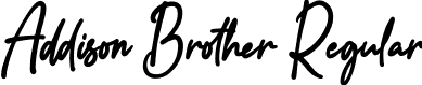 Addison Brother Regular font - AddisonBrother-qZ0OV.otf