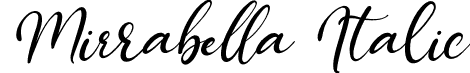 Mirrabella Italic font - MirrabellaItalic-d9OwK.otf