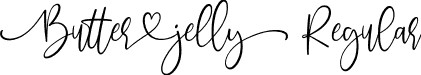 Butter Jelly Regular font - ButterJelly-YzyDL.otf