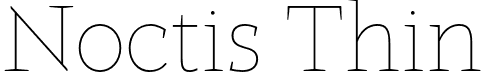 Noctis Thin font - italian-type-noctis-thin.otf