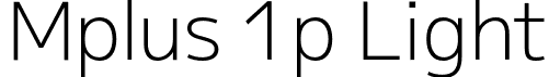 Mplus 1p Light font - Mplus1p-Light.otf