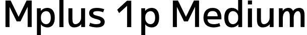 Mplus 1p Medium font - Mplus1p-Medium.otf