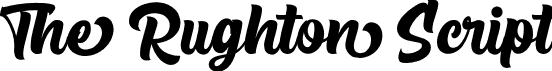 The Rughton Script font - therughtonscript.otf