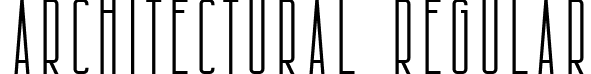 Architectural Regular font - architectural.ttf