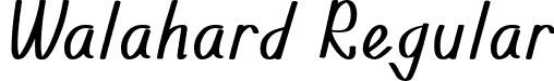 Walahard Regular font - Walahard-Regular-Demo.otf