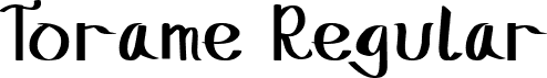 Torame Regular font - Torame-Regular-Demo.otf