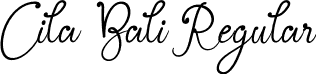 Cila Bali Regular font - CilaBali.otf