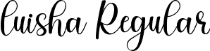 luisha Regular font - luisha-free.otf