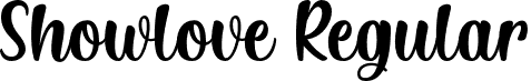 Showlove Regular font - show-regular.otf