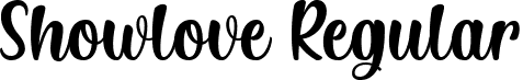 Showlove Regular font - showlove-regular.ttf