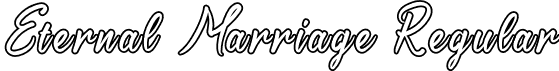 Eternal Marriage Regular font - EternalMarriage.otf