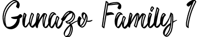 Gunazo Family 1 font - GunazoFamily1.otf