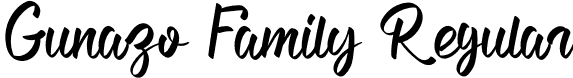 Gunazo Family Regular font - GunazoFamily.otf